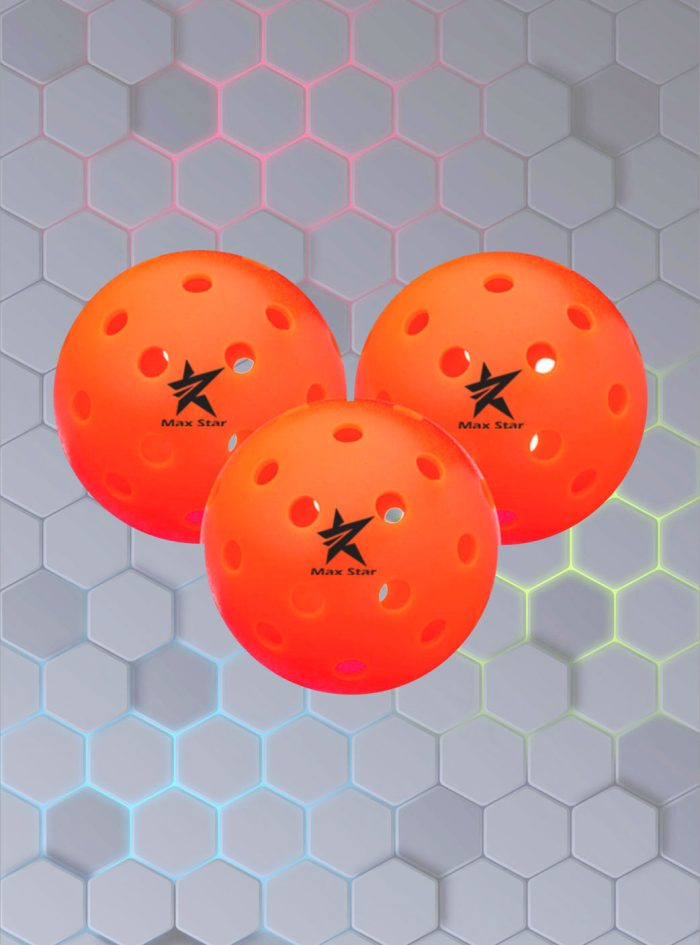 Orange-40-holes Pickle Balls